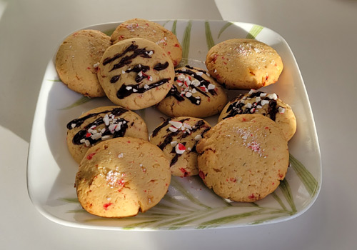 Peppermint White Chocolate Cookies